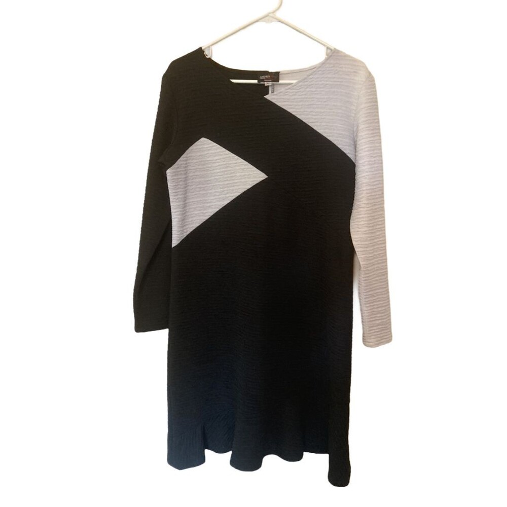 Vintage Andria Lieu Collection Black / White Dress - size L